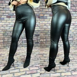   Luna Miele push upos  magasderekú matt bélelt leggings GG-99955 - fekete