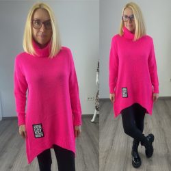 L.A. Spirit garbós kötött pulóver 28001 - neonpink